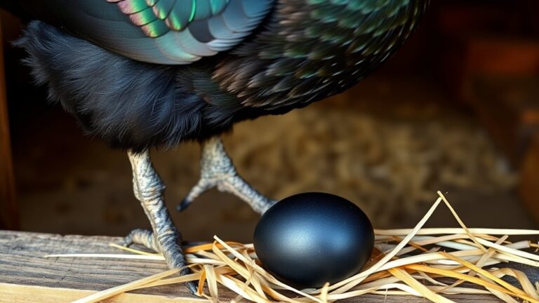 black egg laying chicken