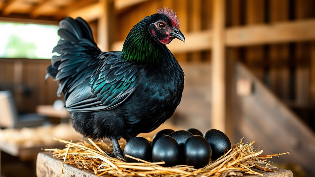 black eggs from rare breeds
