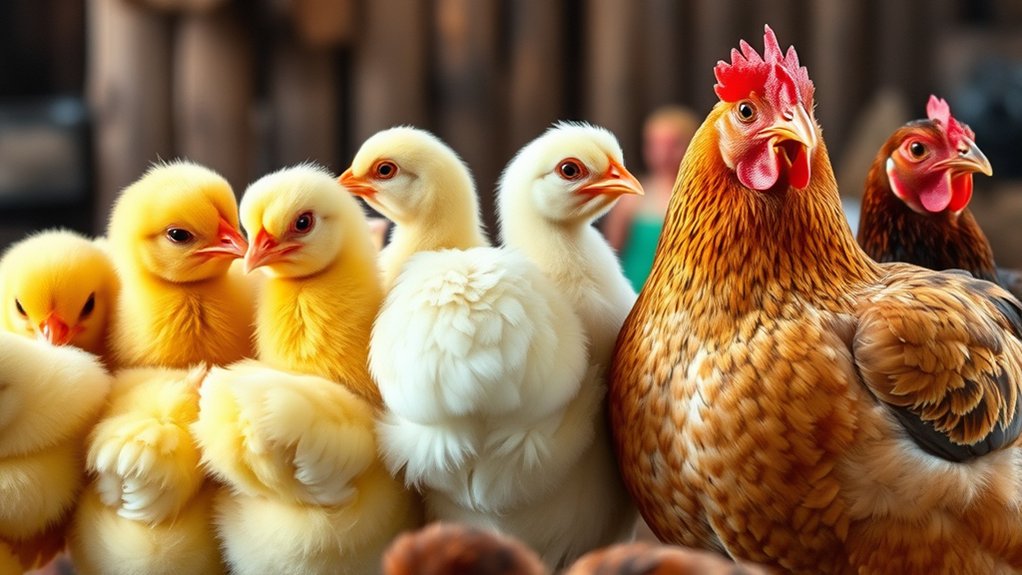 choose chickens based on maturity