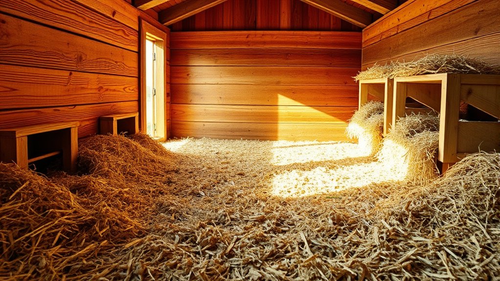 comfortable clean nesting areas