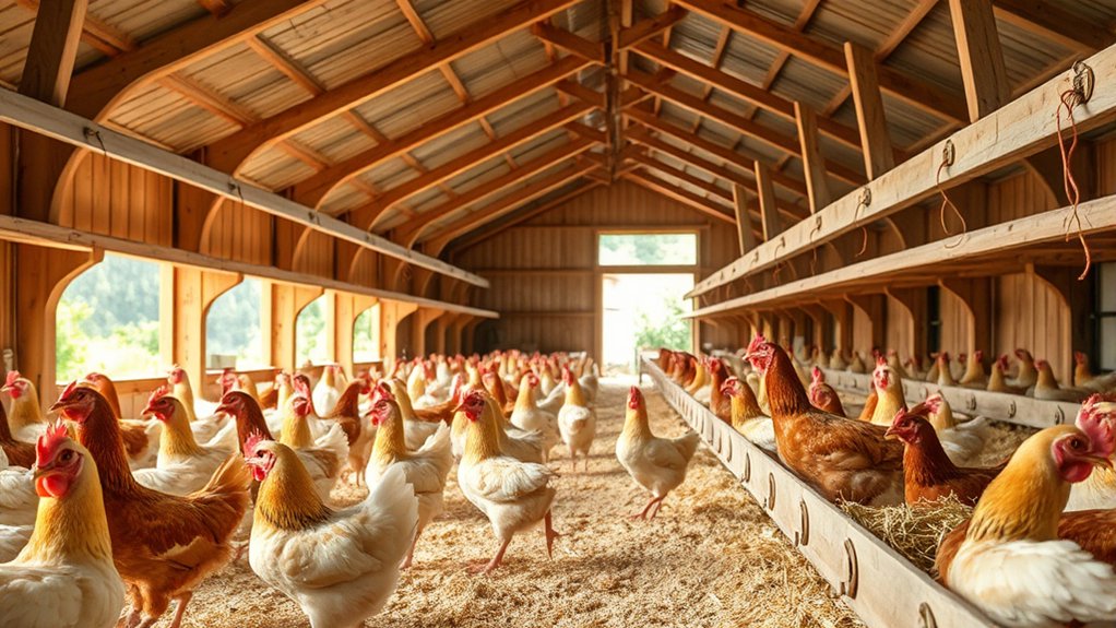 comfortable ventilated hen coop