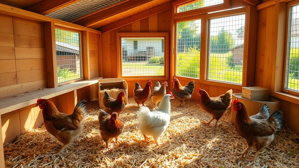 cozy secure chicken habitat