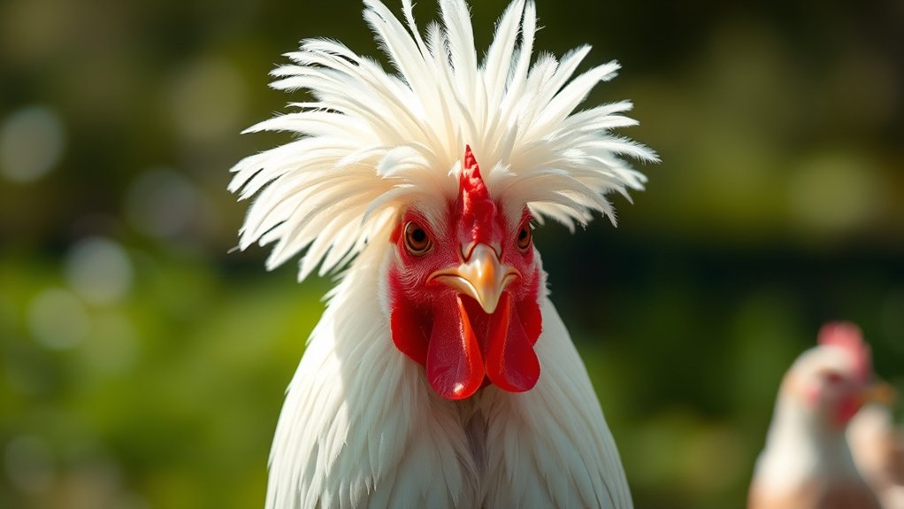 crest resembles fluffy crown