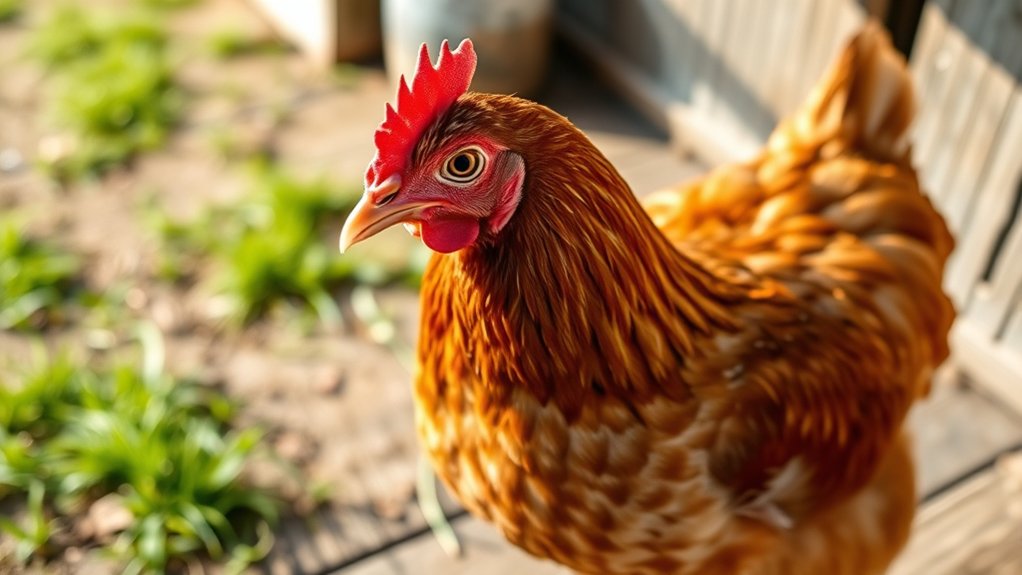 female chicken s daily routine