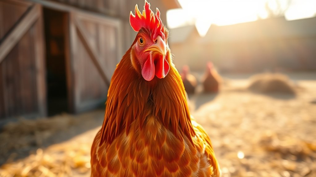 female chickens lay eggs