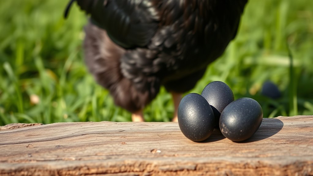 genetics cause black eggs