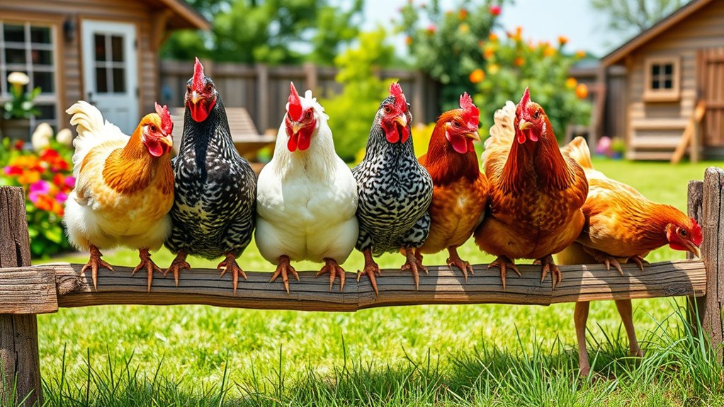gentle sociable family hens