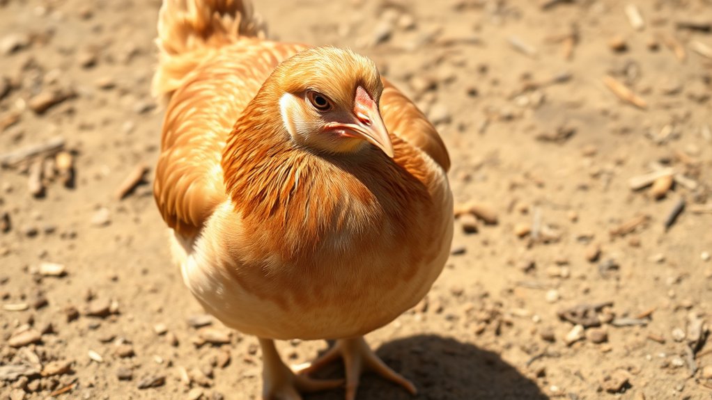 identify female chicken features