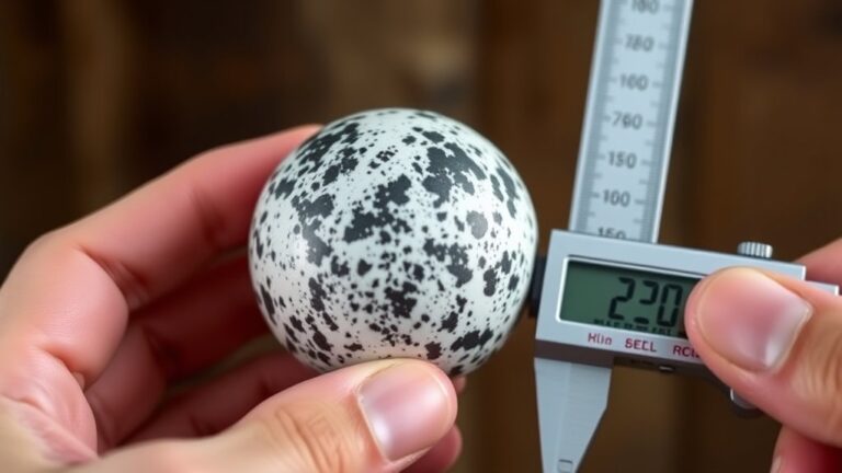 measuring barred rock eggs