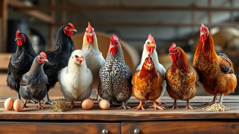 popular chicken breeds chart