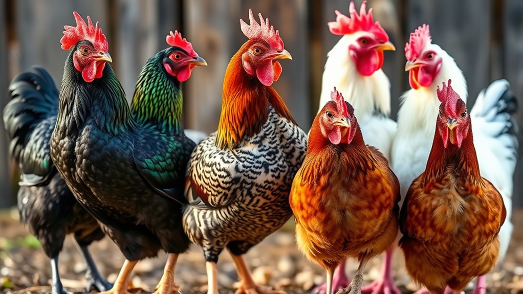 seven chicken breeds