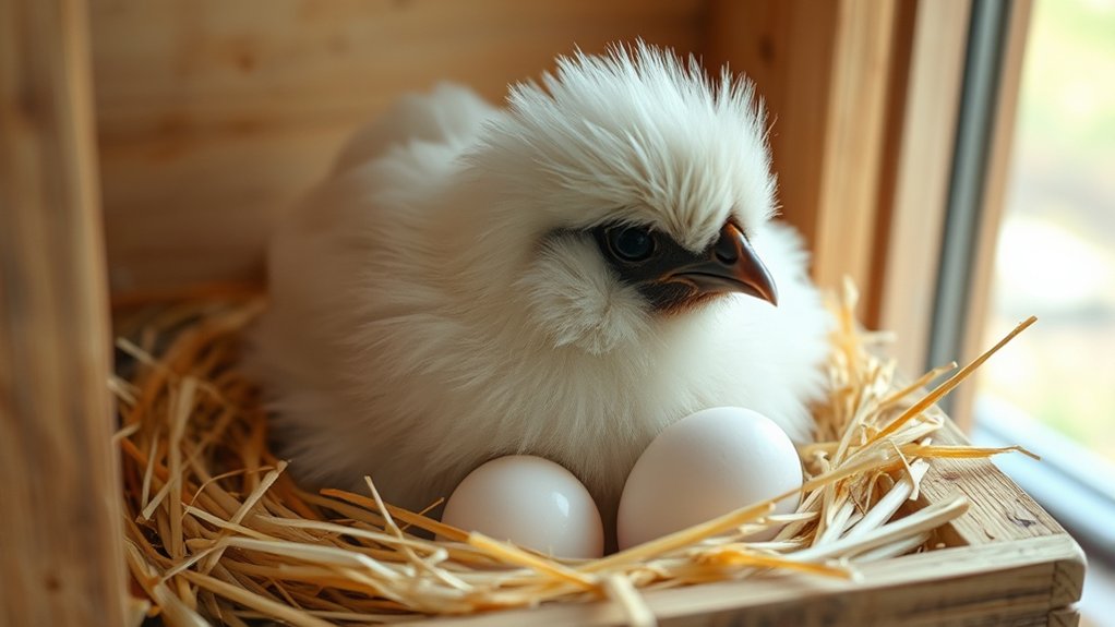 silkies lay small eggs