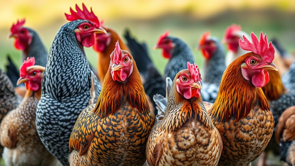 unique patterned resilient chickens