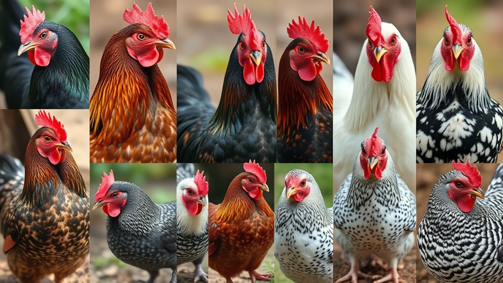 variety of chicken breeds